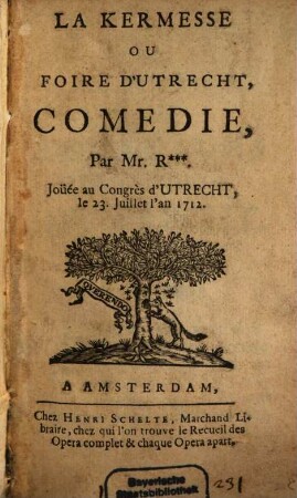 La Kermesse ou foire d'Utrecht