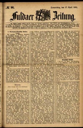 Ausgabe vom Donnerstag, den 27. April 1882.