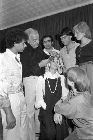 Training Karlsruher Friseure und Friseurinnen für die Teilnahme an der 16. Weltmeisterschaft der Friseure vom 1. - 3. Oktober 1978 in Düsseldorf