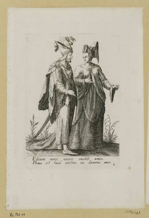 Mann und Frau, Blatt 8 der Folge "Mascarades"