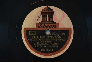 Eugen Onegin : Arie d. Lenski; Was wird der nächste Tag mir bringen / (Tschaikowsky)