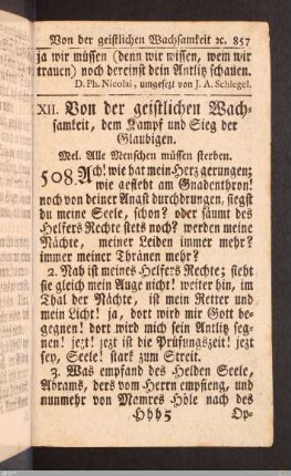 Von der geistlichen Wachsamkeit