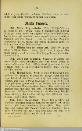 Allerlei Backwerk