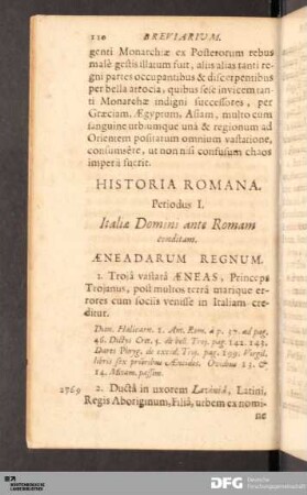 Historia Romana Periodus I