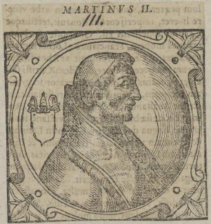 Bildnis von Papst Martinvs II.