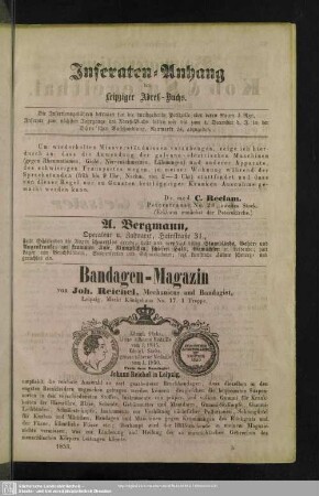 Anzeigen : Inseraten-Anhang