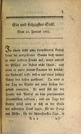 Wöchentliche Wahrheiten für und über die Prediger in Wien. 6. 1783