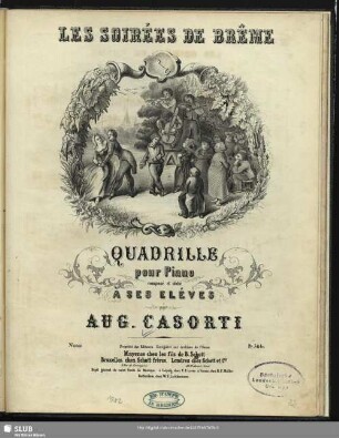 Les soirées de Brème : Quadrille pour piano
