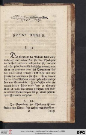 Zweiter Abschnitt