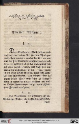 Zweiter Abschnitt