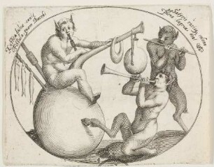 Musizierende Satyrn