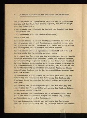 3. Hinweise Zur Methodischen Gestaltung des Unterrichts