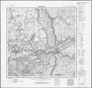 Meßtischblatt 2467 : Ratzebuhr, 1935 : Ratzebuhr. - Aufgen. 1928, hrsg. 1933, einz. Nachtr. 1935. - 1:25000. - [Berlin]: Reichsamt für Landesaufnahme, 1935. - 1 Kt.