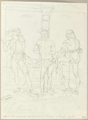 Geißelung Christi in einer Bruderschaftskirche der San Francesco zu Perugia