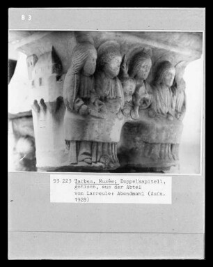 Reste der ehemaligen Abtei von Saint-Sever-de-Rustan — Kapitell