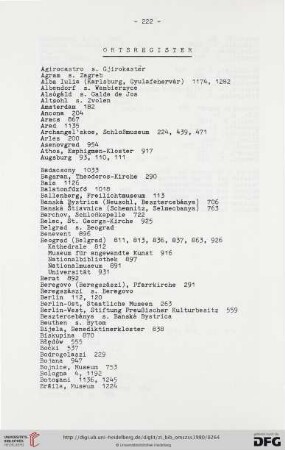 Ortsregister