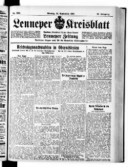 Lenneper Kreisblatt. 1830-1941