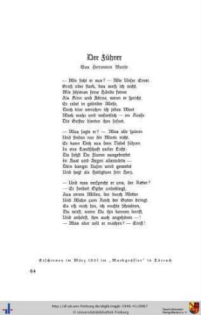 Der Führer (Gedicht)