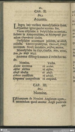 Cap. II. De Accentu