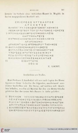 Inschriften aus Tralles