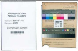 Entnazifizierung Wilhelm Gonnermann , geb. 01.09.1909 (Arzt)