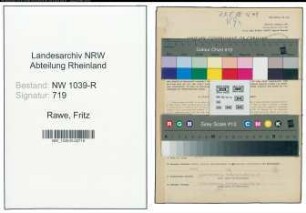 Entnazifizierung Fritz Rawe , geb. 18.07.1903 (Kaufmann)