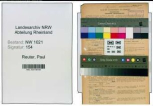 Entnazifizierung Paul Reuter , geb. 28.02.1887 (Ingenieur)