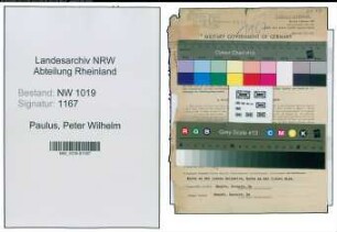 Entnazifizierung Peter Wilhelm Paulus , geb. 18.06.1899 (Haendler)
