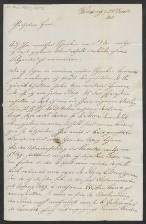 Brief an B. Schott's Söhne : 24.03.1850