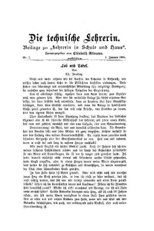 Lob und Tadel