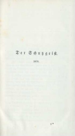 Der Schutzgeist. 1839