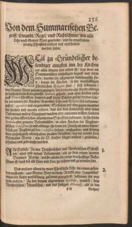 Von dem Summarischen Begriff/ Grundt/ Regel/ und Richtschnur/ wie alle Lehr geurteilet ... erkleret und entscheiden werden sollen.