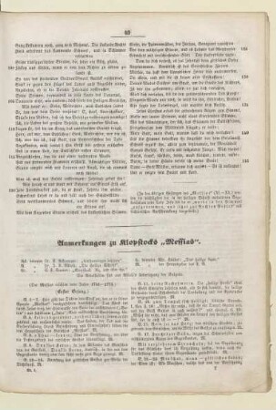 Anmerkungen zu Klopstocks ,,Messias"