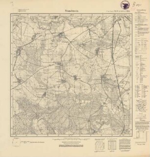 2061 (alte Nr.: 692) Standemin, Meßtischblatt (4cm - Karte)