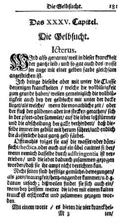 Das XXXV. Capitel. Die Gelbsucht. Icterus.