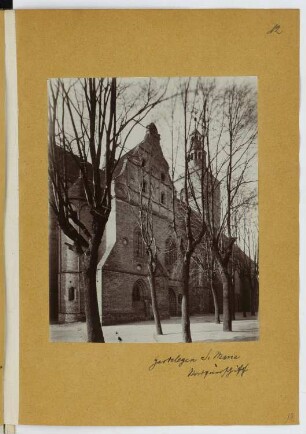 Marienkirche, Gardelegen: Ansicht von Norden (aus: Skizzen- und Fotoalbum 28)