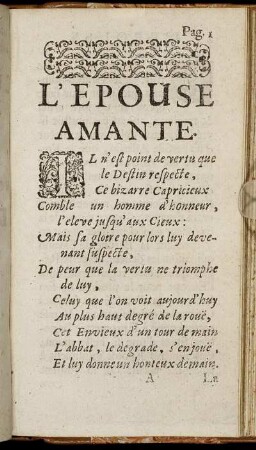 L'Epouse Amante.