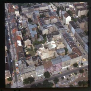 Diapositive: Görlitzer Straße, Falckensteinstraße, Cuvrystraße, 1983