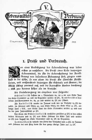 Lebensmittelpreise. Verbrauch. Löhne.