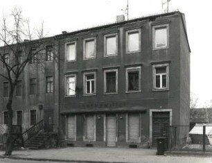 Dresden-Pieschen, Trachenberger Straße 67. Wohnhaus mit Ladeneinbau. Straßenansicht