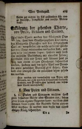 Erklärung der zehenden Charte, von Polen, Littauen und Curland.