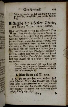 Erklärung der zehenden Charte, von Polen, Littauen und Curland.