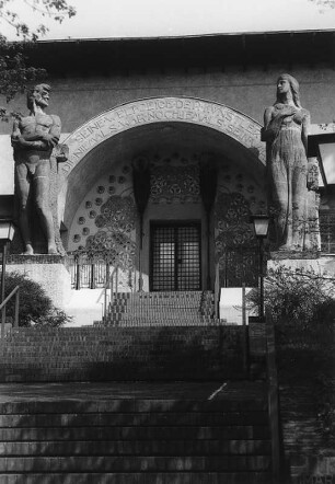 Ernst Ludwig-Haus mit Bildhauerateliers (Atelier- und Wohngebäude); Darmstadt, Olbrichweg 13A