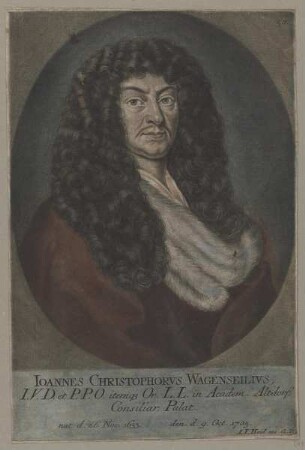 Bildnis des Ioannes Christophorvs Wagenseilivs