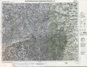 Reichskarte: Einheitsblatt 130 (1cm-Karte) Kusel-Kirchheimbolanden-Kaiserslautern-Neustadt a. d. H.