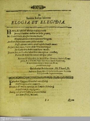 Elogia Et Elegidia