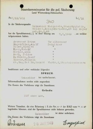 Schneider, Margarete
