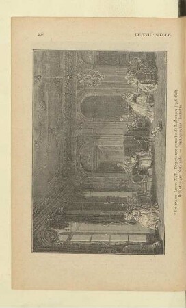 Un Salon Louis XVI. D'après une gouache de Lafransen (1746 - 1808). Bibliothèque Nationale. - Photographie Hachette
