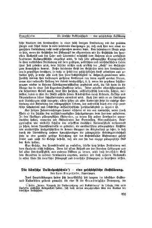 Die dänische Volkshochschule ) - eine geschichtliche Aufklärung