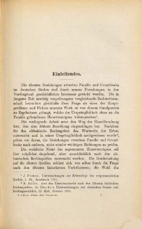 Eheliches Güterrecht und Abschichtungsrecht nach den ältesten bairischen Rechtsquellen